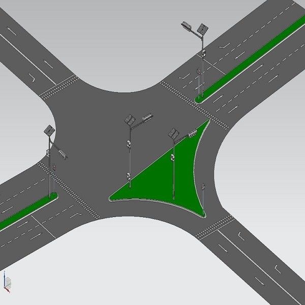 Quergerade Art straßen-Installations-Verkehrs-Signalmast3ms 3.3M