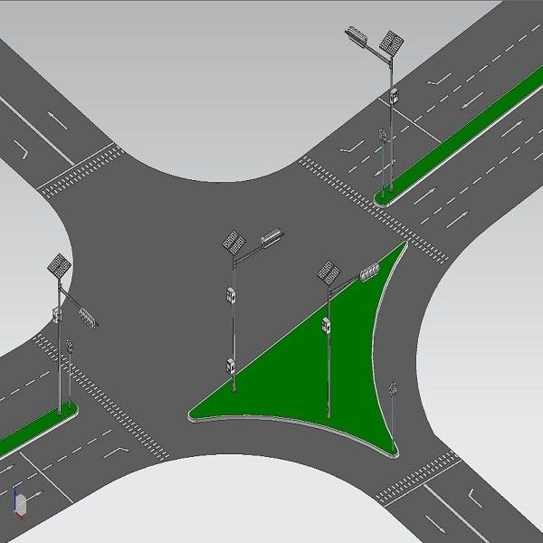 Quergerade Art straßen-Installations-Verkehrs-Signalmast3ms 3.3M