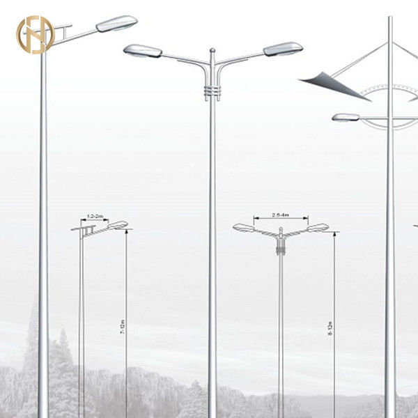 3-12M galvanisierter Straßenlaterne-Pole-Wind beständig