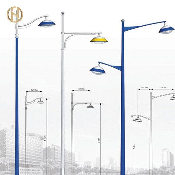 Hohe Präzisions-Straßenlaterne Pole 6 - 12M Höhe mit verschiedenem Entwurf