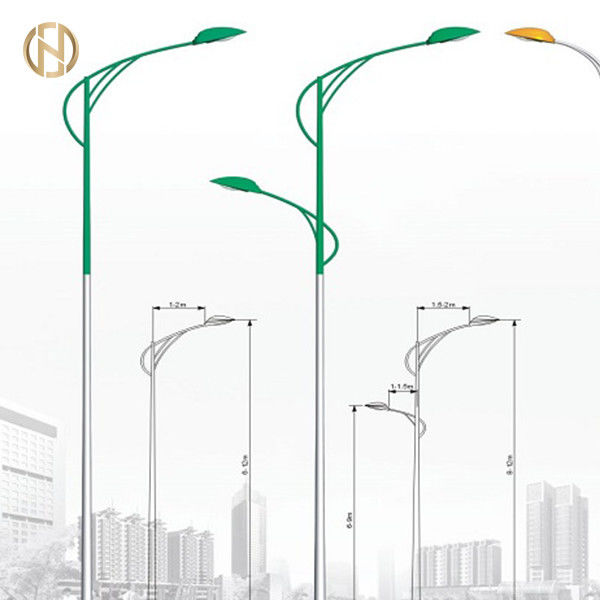 Stahl-Pole-Hersteller 12M galvanisierte einarmigen Stahlpfosten Straßenlaterne-Polen