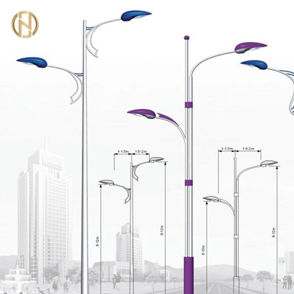 Achteckige Polen Q235B der Straßenlaterne-3M-10M einarmige Stahllampe Pole