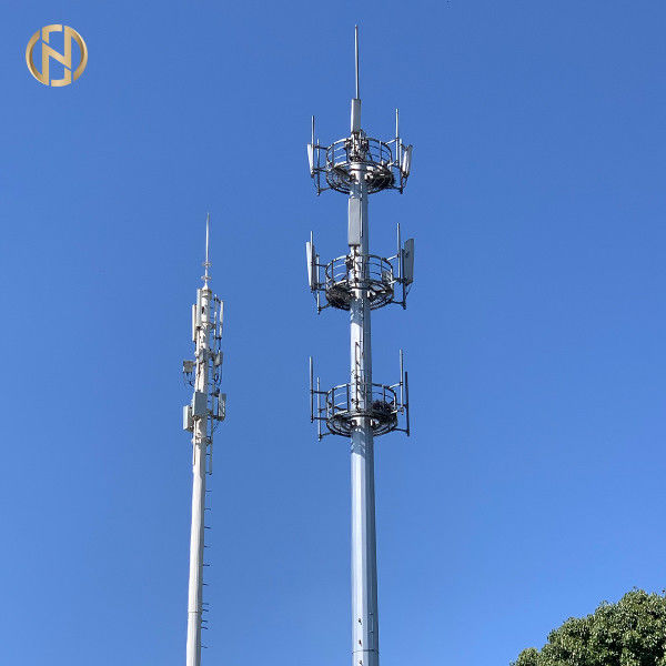 36M Cellular Monopole Communication Turm mit 2 Schichten PlatformM 40