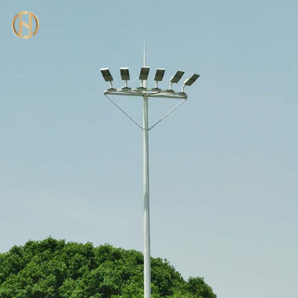 Pulver beschichtete hohe Farbheißes Bad-galvanisierte Oberfläche des Mast-Turm-95FT des Silber-IP65