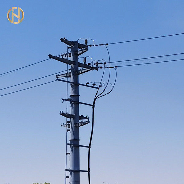 Kundengebundener Größen-Metallstrommast 69KV 90FT elektrisches STAHLQ460C