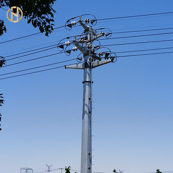 Elektrische MetallStahlkraftübertragung Pole 69KV 90FT Q460C