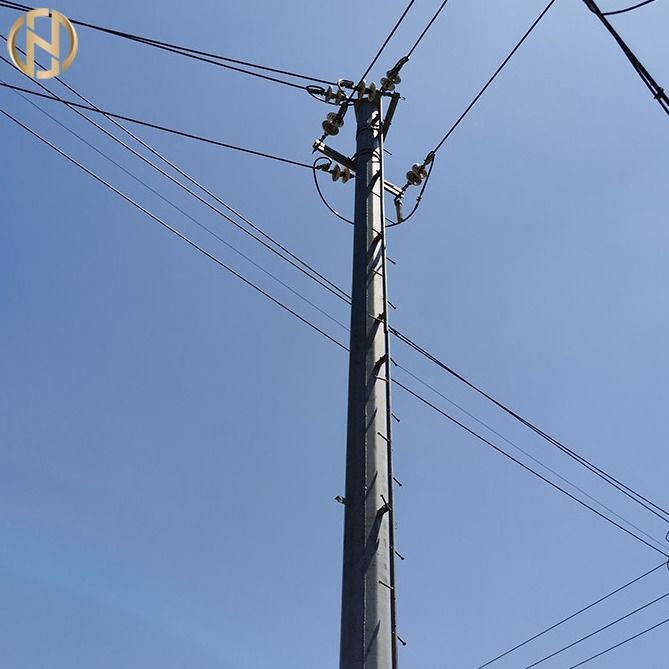 Röhrenstahl Pole 161KV Q420 355Mpa für Hochspannungsleitung