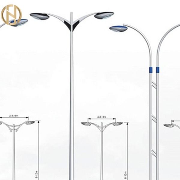 3mm achteckige dekorative Lampe Pole Multipyramidal Straßenlaterne-Q235