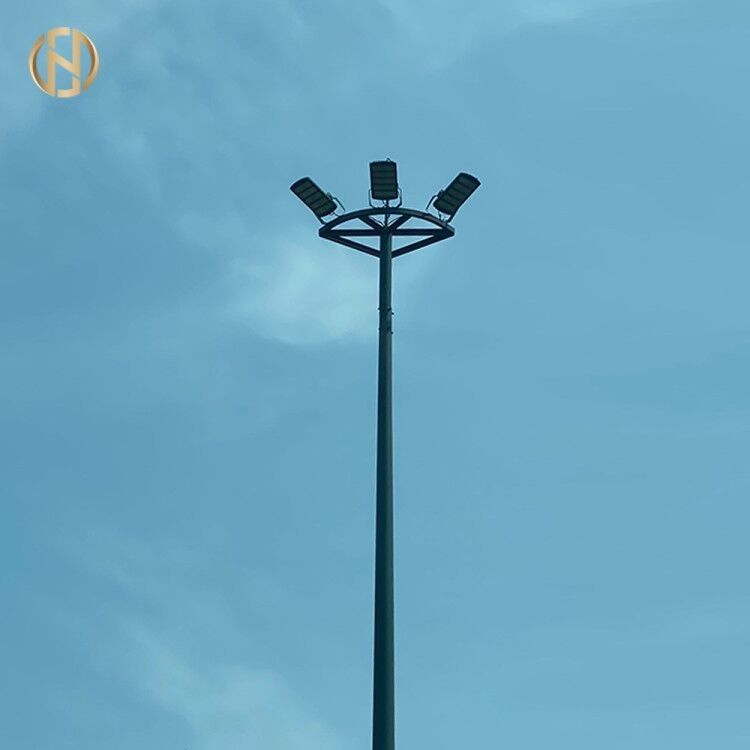 Stadion galvanisierte hohe Mast Pole für Sportplatz Beleuchtung 25M 28M 36M 40M Höhe
