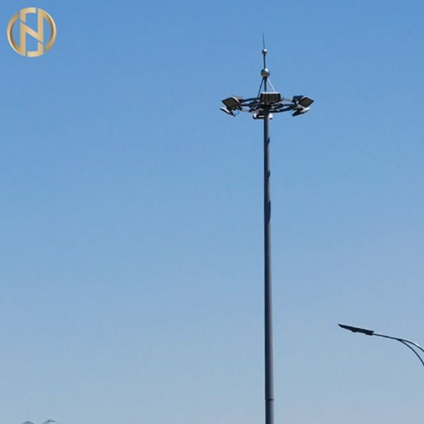 Galvanisierter 12 Meter hoher Mast Pole mit der Senkung des anhebenden Mechanismus