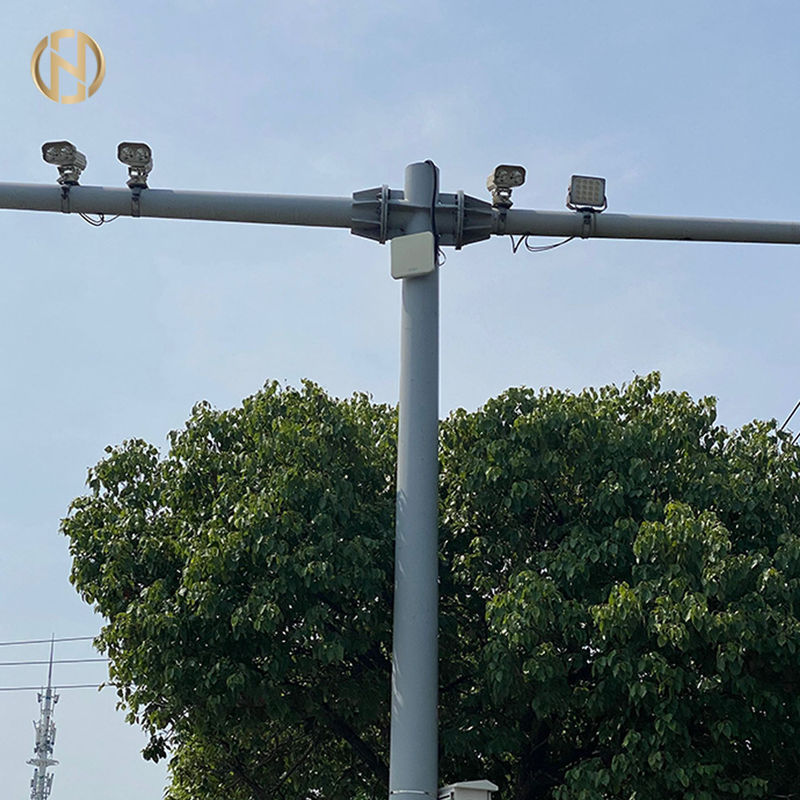 11M Polygonal Telescopic Überwachungskamera Pole korrosionsbeständig