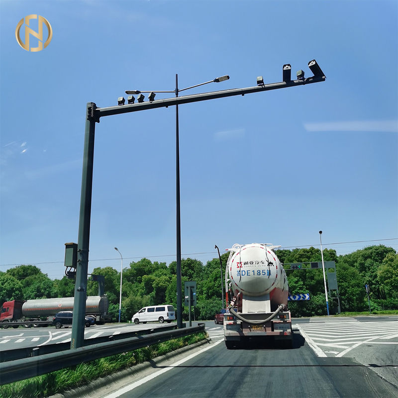 11M Polygonal Telescopic Überwachungskamera Pole korrosionsbeständig