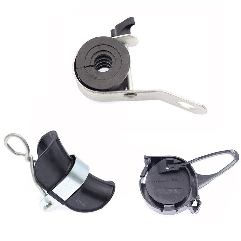 Sackgasse-Anker Ftth ABC-Kabel-Suspendierungs-Klammer LV Plastikspannung